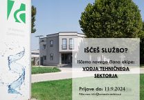 ZAPOSLIMO VODJO TEHNIČNEGA SEKTORJA